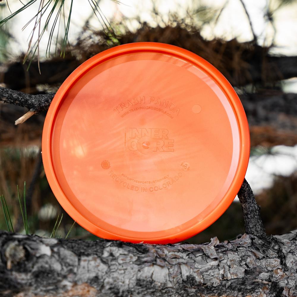 inner core recycled disc golf putter product photo - lava color