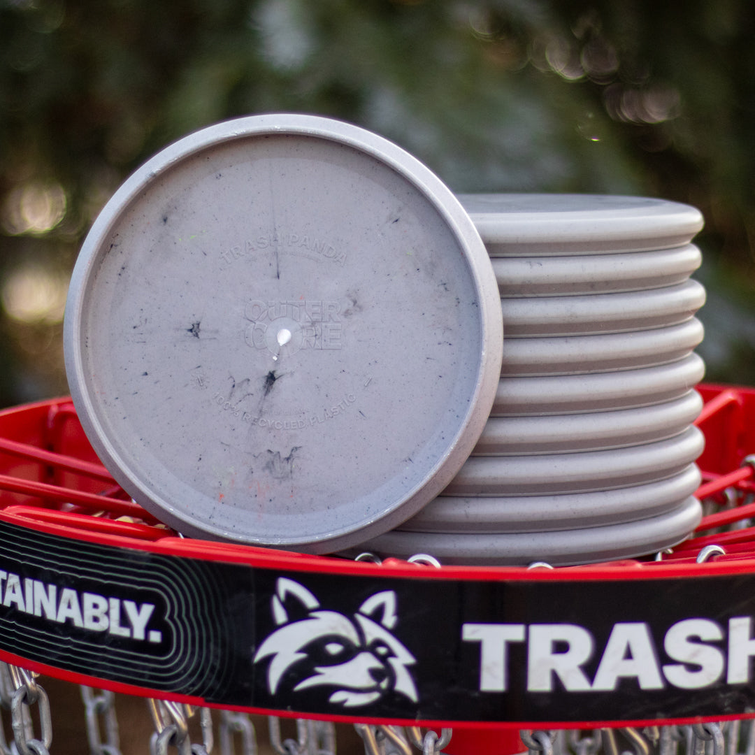 10 Grey Outer Core Putter Pack Trash Panda Disc Golf Recycled Plastic 