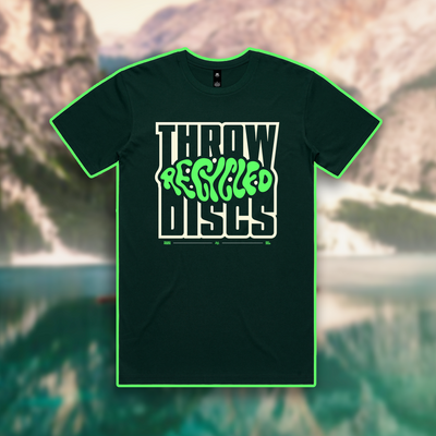 throw recycled disc golf tee sustainable trash panda gift